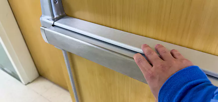Installing a Push Bar on a Door West Bend